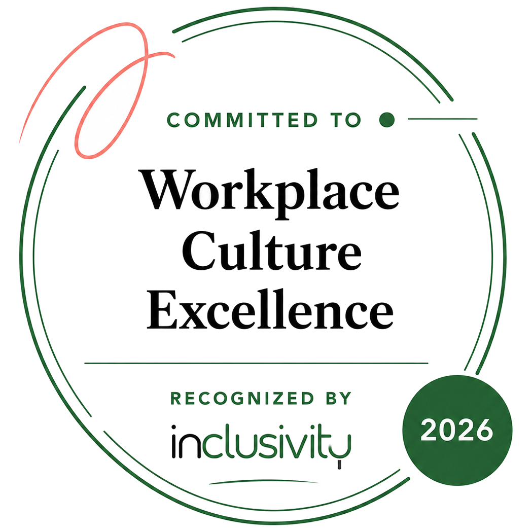Committed to Workplace Culture Excellence, recognized by Inclusivity, 2026